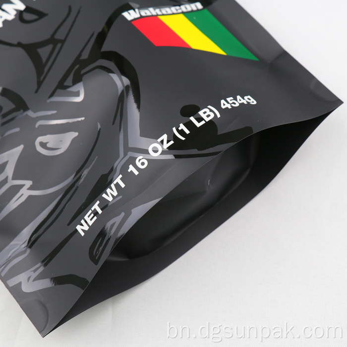 বাদাম জন্য রিসেলযোগ্য স্ট্যান্ড আপ পাউচ ব্যাগ